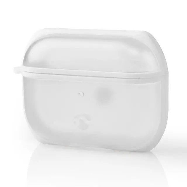 Προστατευτική θήκη για Apple Airpods Pro, σε διαφανές/λευκό χρώμα.