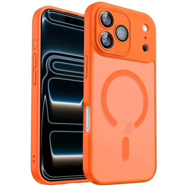 Frosted Magsafe Θήκη για iPhone 17 Pro/18 Pro- Orange OEM