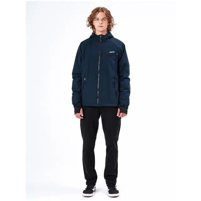 Emerson Men's Jacket with Hood (212.EM10.70-K9 NAVY BLUE) - Μπλέ - M 3