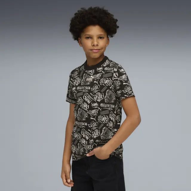 Puma T-shirt Black Jr 691749-01 - 164