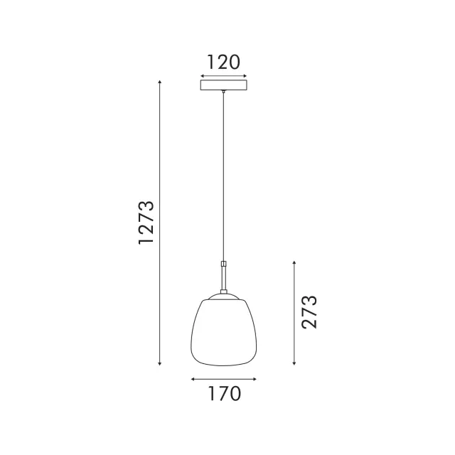 ΚΡΕΜΑΣΤΟ ΦΩΤΙΣΤΙΚΟ ACA HM2357A ΜΑΥΡΟ ΦΙΜΕ LED 5W 3000K IP20 D17XH120CM / HM2357A 3