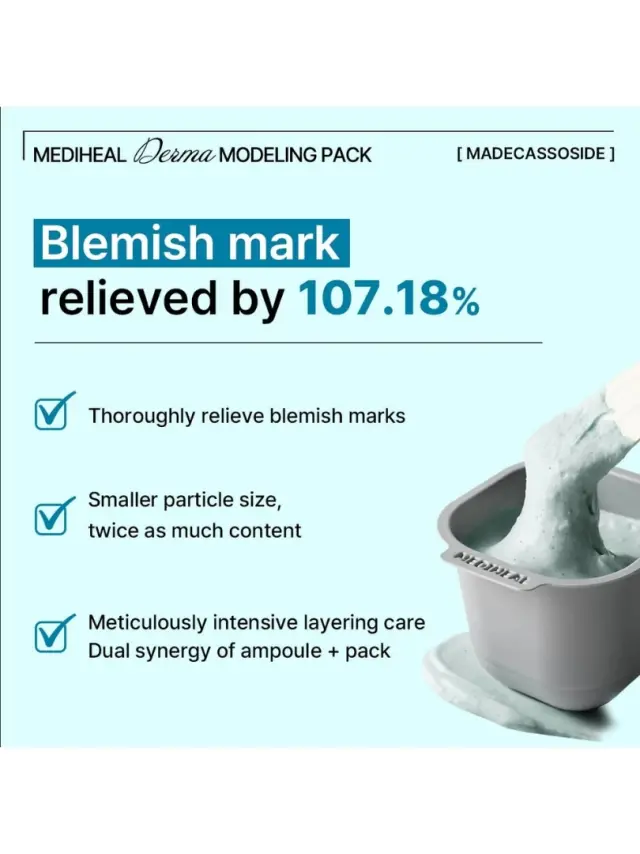 Mediheal Derma Modeling Pack Madecassoside Blemish - Μάσκα μοντελοποίησης με Madecassoside για Ατέλειες 3