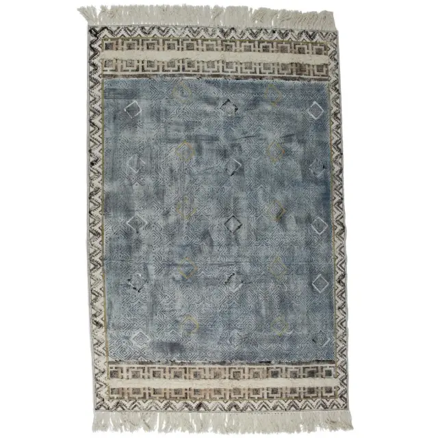 Χαλί Μπλε Βαμβακερό 120x180cm