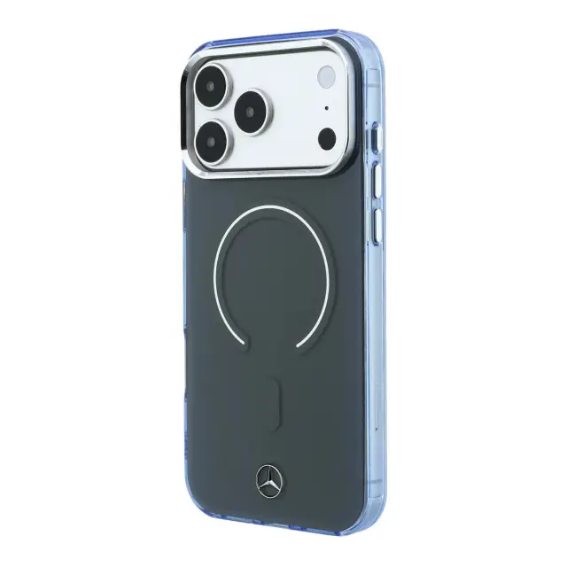 Mercedes PC/TPU Double Layer MagSafe Case for iPhone 18 Pro Max Anthracite/Blue 2