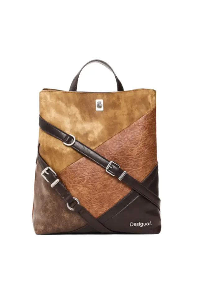 Desigual - Γυναικείο Σακίδιο Πλάτης Aurea Sumy Straight 26WAKP31-6009 Καφέ