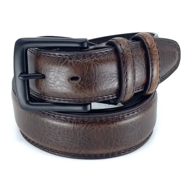 Καφέ Δερμάτινη Ζώνη Full Grain 4 cm
