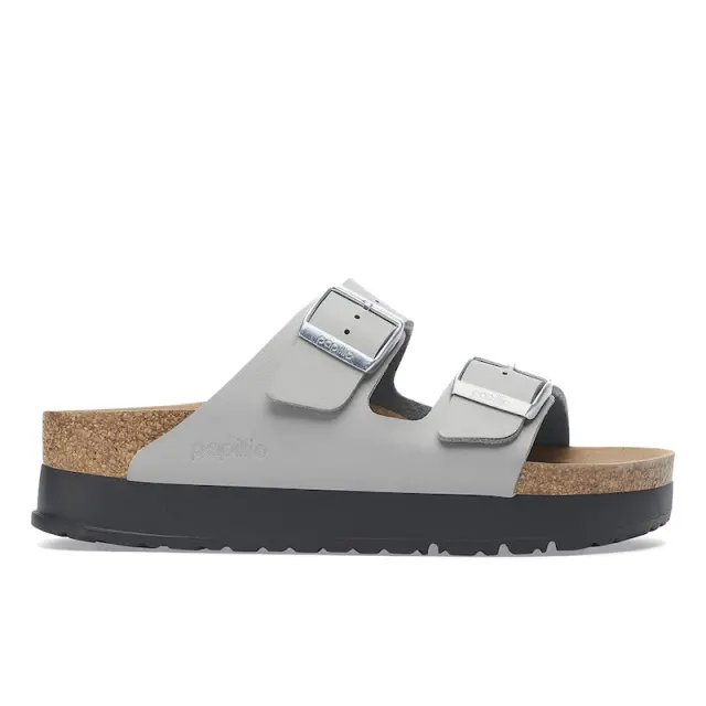 Γυναικείες Ανατομικές Παντόφλες Birkenstock Arizona Pap Platform 1028439 Γκρι Narrow Fit Γκρι - 37