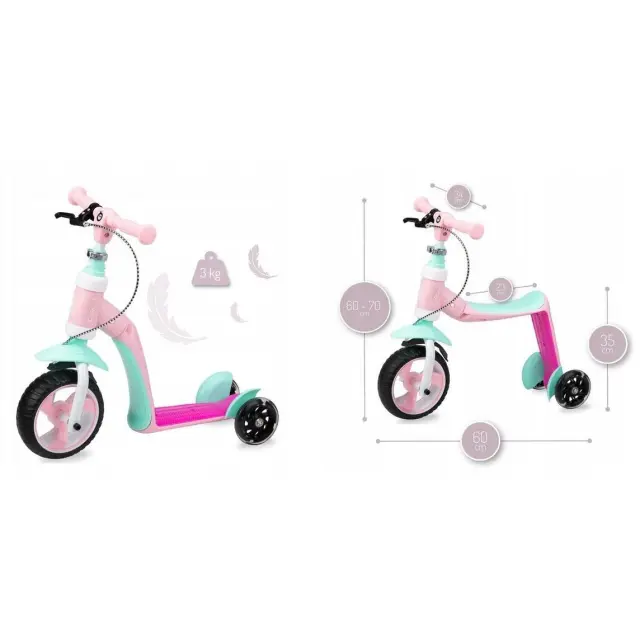 Momi Ellios Pink Πατίνι Ποδήλατο Ισορροπίας 3