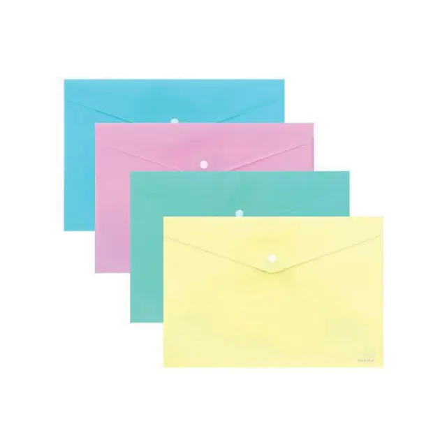 Typotrust Φάκελος PP Kουμπί A4 Pastel Μπλε (FP25304-15) 2