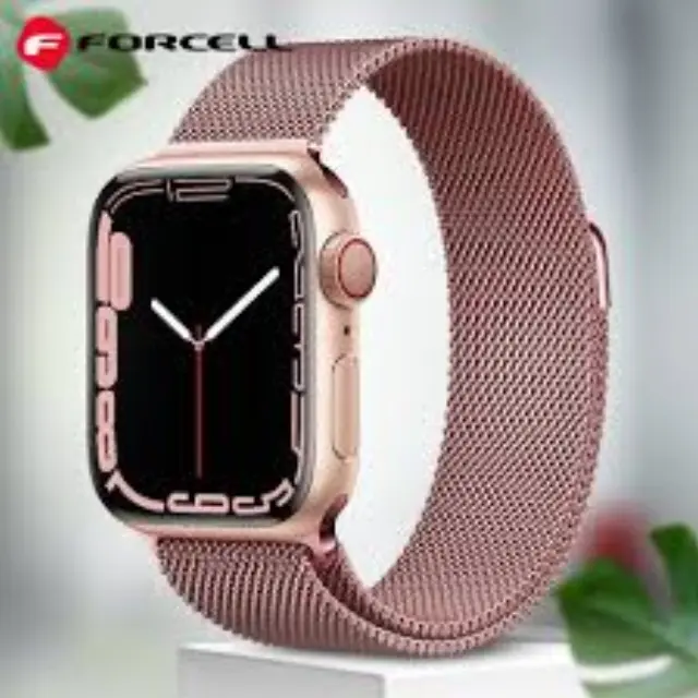 Forcell® FA03 Milanese Λουράκι για Apple Watch 38/40/41/42(Series 10/11/12)mm- Rose Gold 2