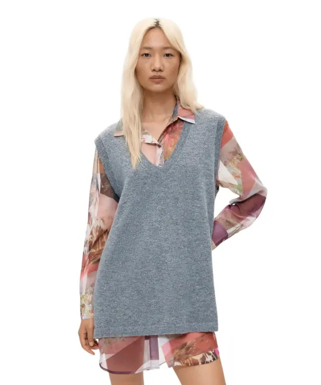 Desigual - Γυναικείο Φόρεμα Nantes 26WWVW27-2058 Γκρι/Πολύχρωμο 2