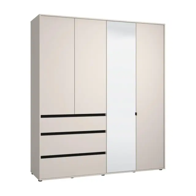 ΝΤΟΥΛΑΠΑ CORBETT 4K3F1O h211 CASHMERE/ΜΑΥΡΟ ΜΑΤ ΧΡΩΜΑ 183x55x211εκ