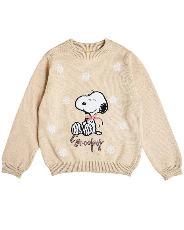 Πουλόβερ Snoopy με κέντημα
