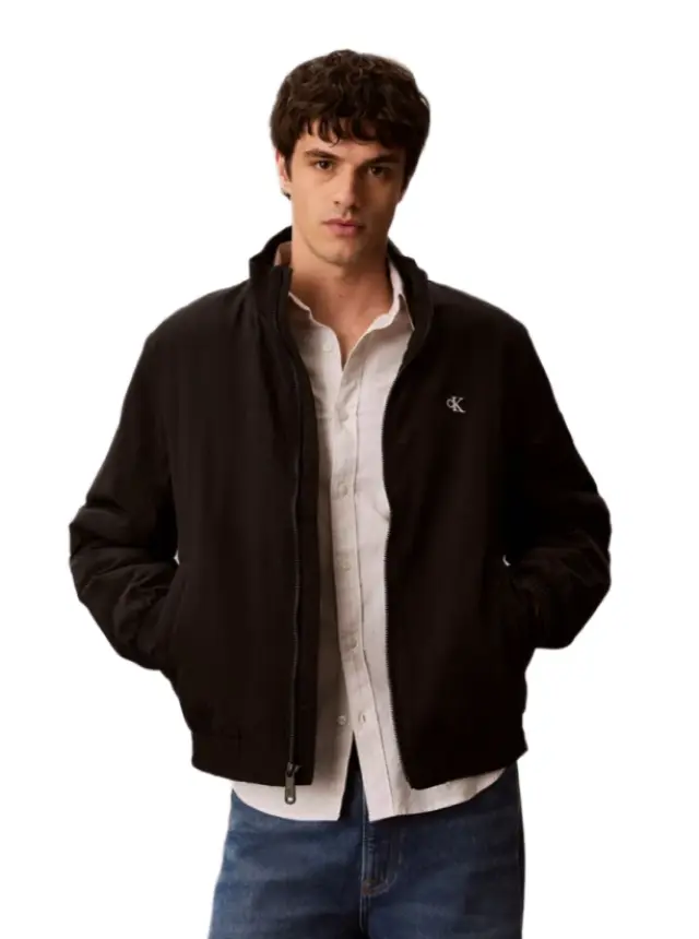 Calvin Klein - Ανδρικό Τζάκετ Ls Padded Nylon Harrigton LV04RG500G-UB1 Μαύρο