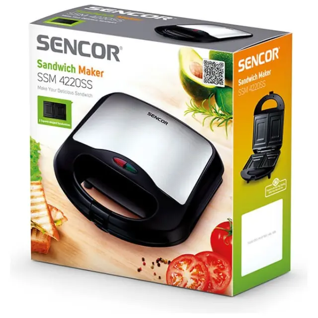 Τοστιέρα Panini Sencor SSM 4420SS Ασημί 2