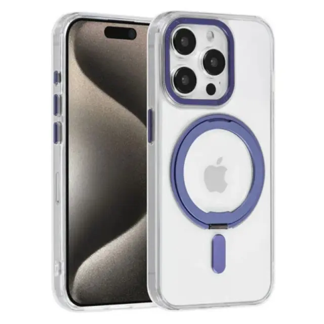UNIQ Accessory iPhone 15 Pro Back cover case - Magsafe with ring stand - Transparent