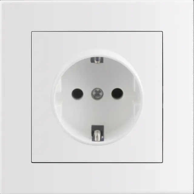 Entac Arnold Recessed wall socket earthed White 15.005.0111
