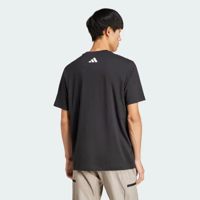 Adidas City Escape Logo Graphic Tee Ανδρικό T-Shirt Μαύρο - L 2