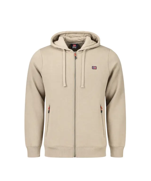 Norway Nautical School - Ανδρική Ζακέτα Φούτερ 849442-KHAKI1 Μπεζ