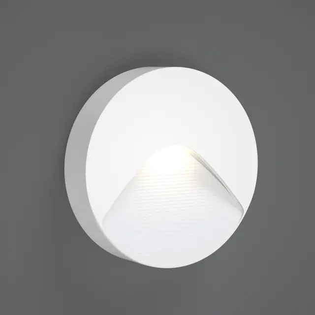 it-Lighting Horseshoe LED 2W 3CCT Outdoor Wall Lamp White D:12.8cmx3cm (80201920) 2