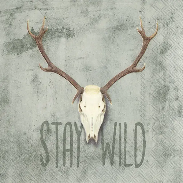 Χαρτοπετσέτα για decoupage, Stay Wild, 1 τεμ.
