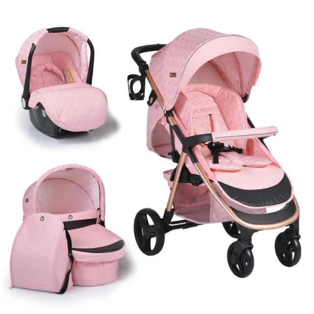 CANGAROO - Baby stroller Noble pink - 3800146235659