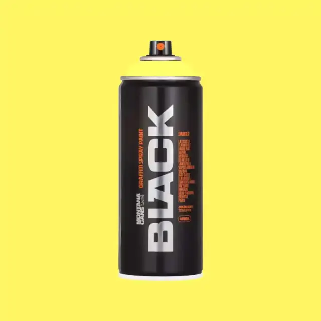 Montana Black Spray Paint 400ml TR1010-True Yellow 50%