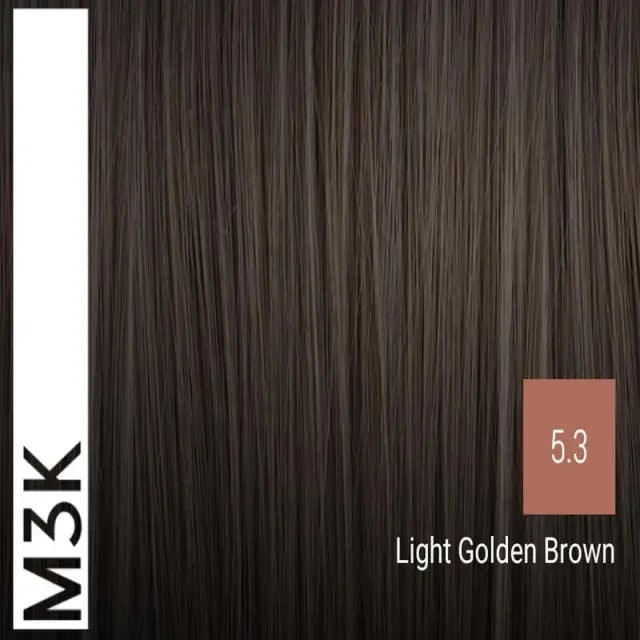 Sensus M3K Permanent Hair Color 5.3 Light Golden Brown 100ml - (μόνιμη βαφή ανοιχτό ντορέ καστανό) 2