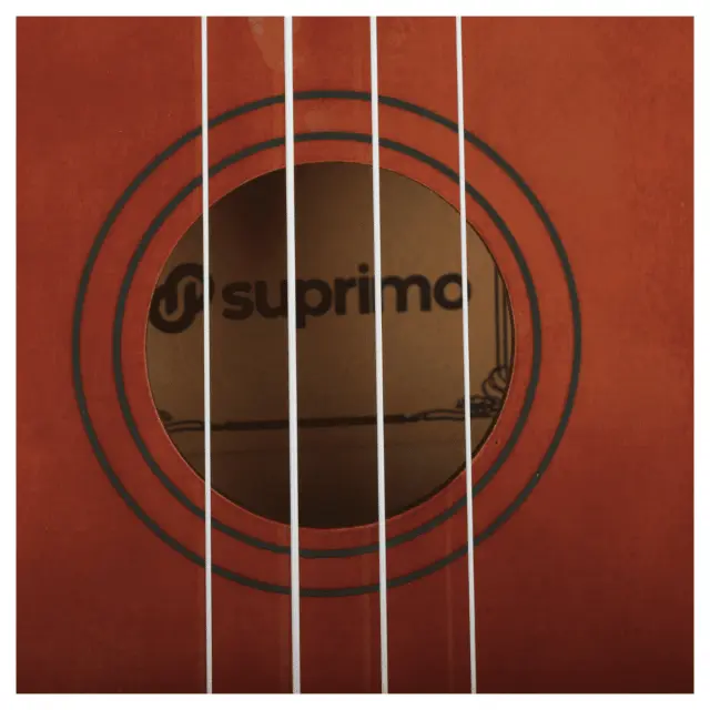 SUPRIMO UK21 SET DW soprano ukulele 21" dark wood cover 3 picks spare strings tuner set for children learning to play 3