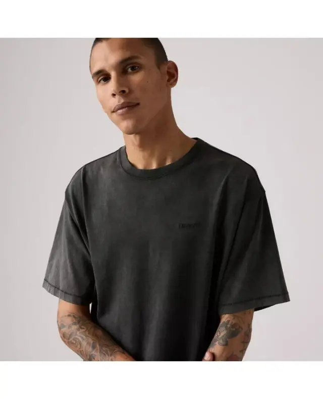 RED TAB VINTAGE TEE BLACKS - RED TAB VINTAGE TEE WEATHERED FINISH JET BLACK Jet Black 2