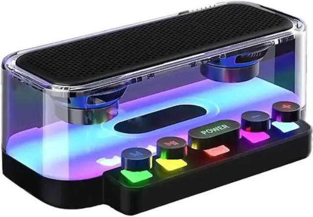 Z6 RGB Ηχείο Bluetooth 8W με Ραδιόφωνο και Διάρκεια Μπαταρίας έως 4 ώρες Μαύρο
