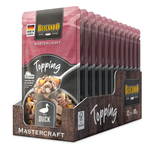Belcando - MASTERCRAFT Topping Duck - 12x100g - Pet Supplies
