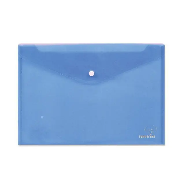 Typotrust Φάκελος PP Kουμπί Α4 Μπλε (FP25004-03)