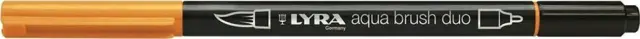 Μαρκαδόρος Πινέλο Lyra Aqua Brush Duo Permanent Orange/ 6520012 (Lyra)