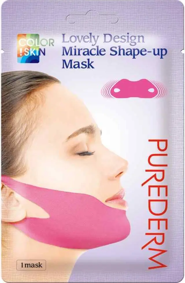 Purederm Lovely Design Miracle Shape-Up Mask Μάσκα Ανόρθωσης Περιγράμματος Προσώπου 1τμχ