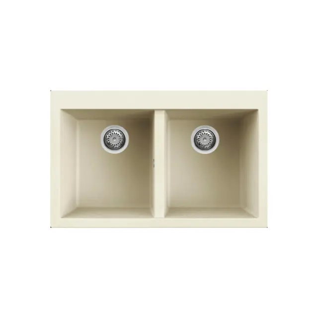 Νεροχύτης κουζίνας QUADRA 350 Bianco Antico 62 ELLECI 79x50cm