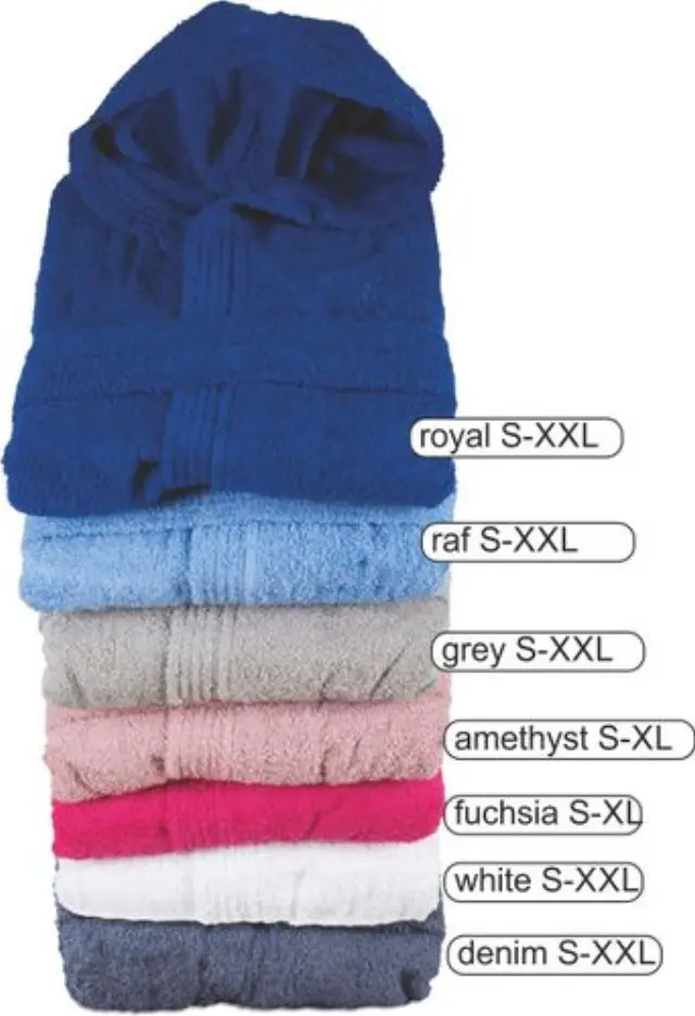 Μπουρνούζι Μονόχρωμο Unisex (με κουκούλα) 5206952002603 - XXL 3