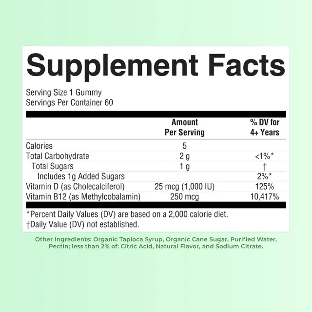 MaryRuth's D3 + B12 Gummies 2