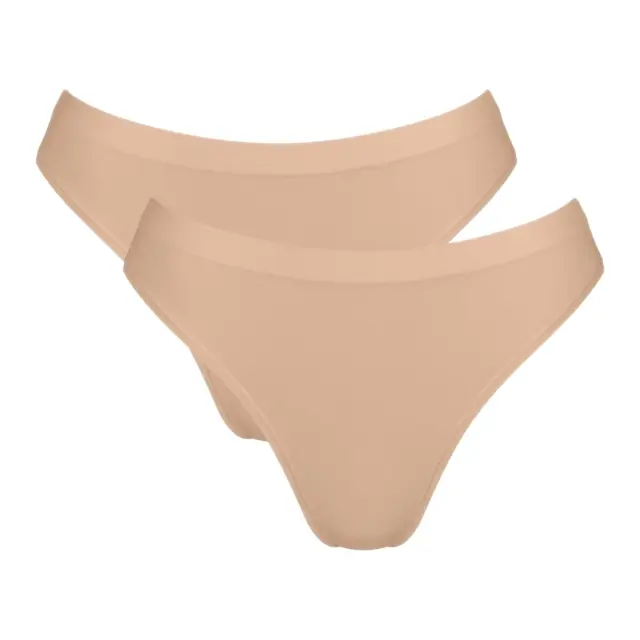 Sloggi Γυναικείο Slip GO Sense High leg - Διπλό πακέτο, Χρώμα Peanut Butter