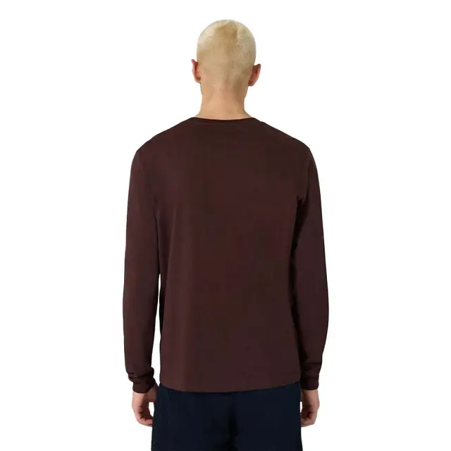 Champion Men's Standard Fit Chest Logo Longsleeve T-Shirt Καφέ 221799-MS570 (Champion) 2