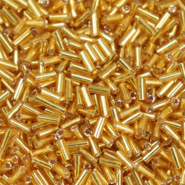Χάντρα Glass Bugles Pearl Luster Sandy Brown 5mm - 25gr