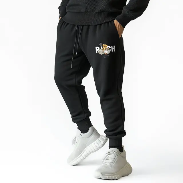 Φόρμα Noshame® Μαύρη με τύπωμα - 3025006 - XXL