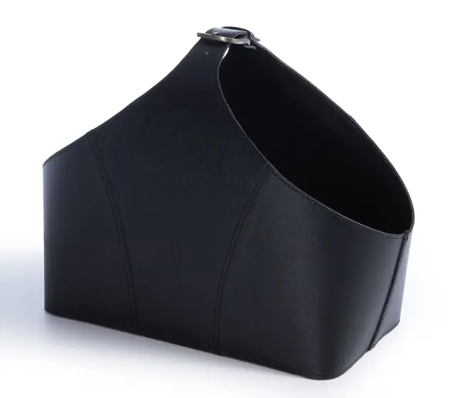 Nef-Nef Homeware Καλάθι Τεχνητό Δέρμα Lethal 30x20x32 Black 2