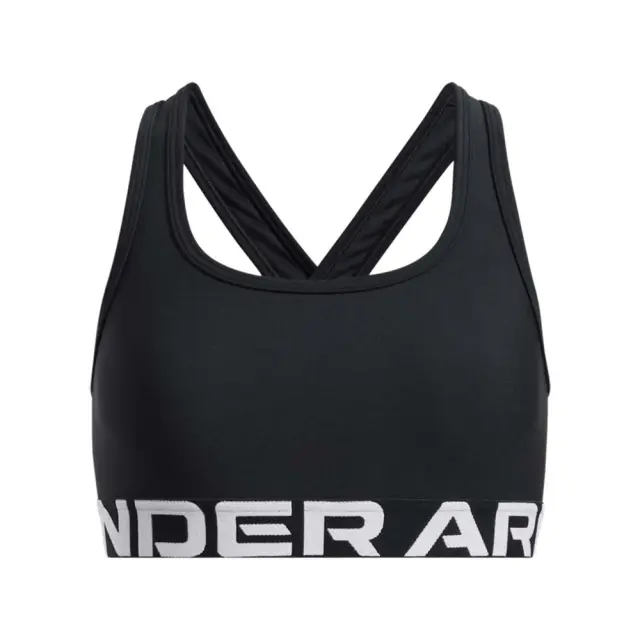 Under Armour Girl's Crossback Bra Μαύρο - Άσπρο 1390066-002 (Under Armour)