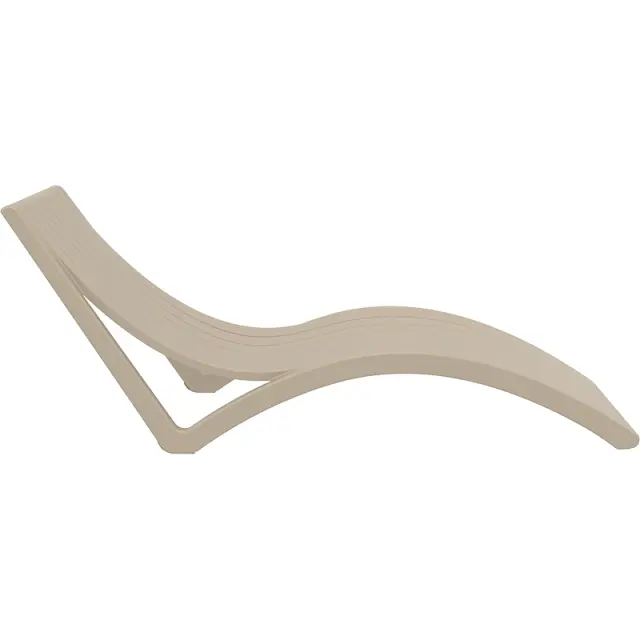 Ξαπλώστρα SLIM Dove Grey PP 72x180x70cm 2