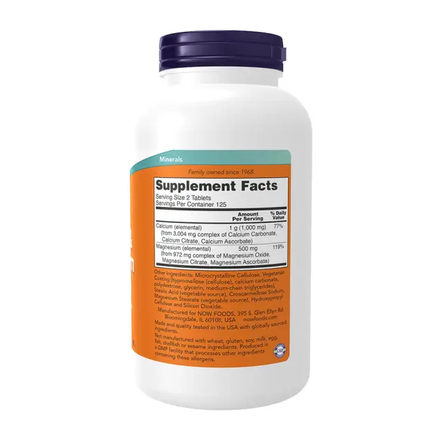 Now Foods Calcium & Magnesium 250 Tablets 2