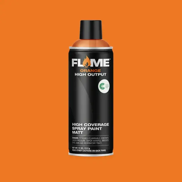 Flame Orange Spray Paint 400ml FO-204 Light Orange