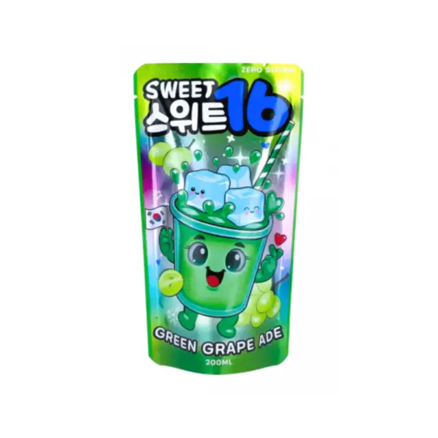 Sweet16 Green Grape Ade Zero Sugar 200ml ΧΓ