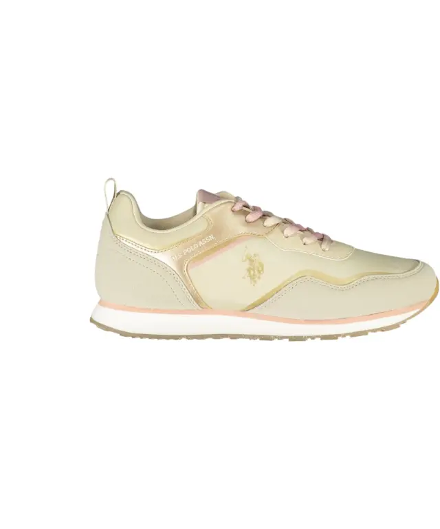 U.S. Polo Assn. - Γυναικεία Sneakers Nobik NOBIK010KCNH3F-LBE Μπεζ - 35