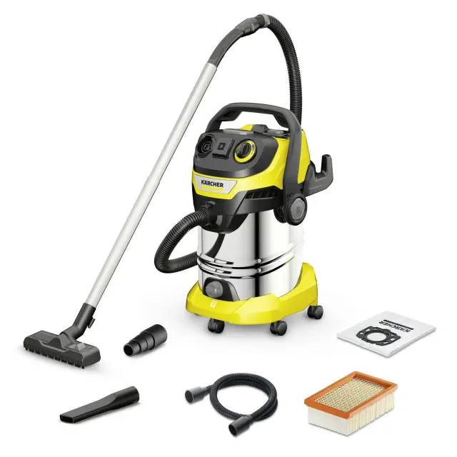 Σκούπα Karcher Υγρής Και Ξηρής Αναρρόφησης WD 6 P S V-30/6/22/T (1.628-360.0) με Ισχύ 1300 W και χωρητικότητα κάδου 30 L1.628-360.0